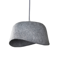 Lustre LED en feutre pour éclairage intérieur, absorption acoustique, lumière blanc chaud pour la maison, le bureau et les espaces de taille moyenne