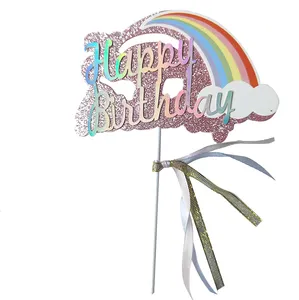 1 Stück Prinzessin Cupcake Topper für Baby Geburtstags feier Dekoration