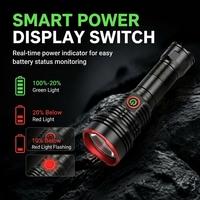 Lampe torche tactique Brightenlux XHP90 en alliage d'aluminium, 5000 lumens, stroboscope, LED haute puissance, longue portée, étanche, lampe torche USB