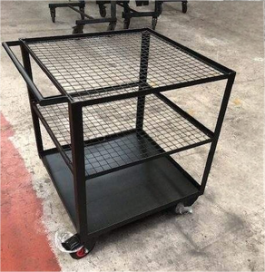 Estante de exhibición portátil de metal y madera para cosméticos, esmalte de uñas y pequeños accesorios para tiendas minoristas y uso en tiendas - Product Image 1