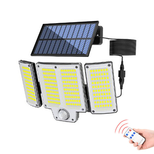 Nuevo Reflector Solar <span class=keywords><strong>de</strong></span> 3 Cabezas <span class=keywords><strong>con</strong></span> <span class=keywords><strong>Sensor</strong></span> <span class=keywords><strong>de</strong></span> <span class=keywords><strong>Movimiento</strong></span> <span class=keywords><strong>de</strong></span> 300 Grados, <span class=keywords><strong>Luz</strong></span> LED <span class=keywords><strong>Exterior</strong></span> Impermeable <span class=keywords><strong>para</strong></span> Jardín y Seguridad - Product Image 2