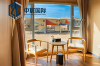 Bureau en conteneur à double étage personnalisable Zhongchen avec grandes fenêtres pleine hauteur et structure en acier durable