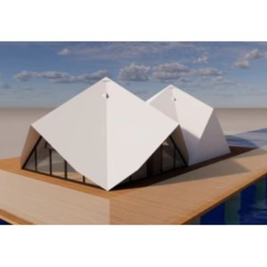 Carpa Geométrica Personalizable Twin Peaks de Fácil Montaje para Campamentos en Montaña, Desierto y Aguas Abundantes (Venta al Por Mayor) - Product Image 1