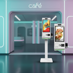 Kiosque de restauration en libre-service WUXIN 24 27 32 pouces - Terminal de commande et de paiement à écran tactile Lecteur de carte de crédit NFC Fast Food POS - Product Image 1