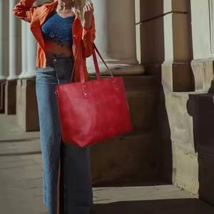 कस्टम लक्जरी डिजाइनर हैंडबैग लैपटॉप यात्रा बैग महिला महिलाओं के लिए चमड़े के कंधे का टोट बैग - Product Image 3