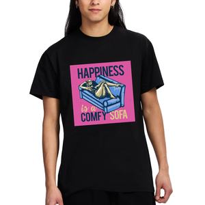 Camisetas Gráficas Personalizadas al por Mayor, de Algodón Premium, Corte Cuadrado, Estilo Holgado, Estampado en Serigrafía, Hombros Caídos, para Hombre - Product Image 1