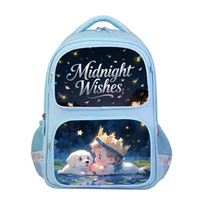 Mochila Escolar Personalizada al por Mayor con Logotipo Impreso, Mochila de Moda para Niñas, Sublimable, con Compartimento para Laptop