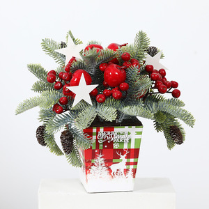 <span class=keywords><strong>Mini</strong></span> Arrangement <span class=keywords><strong>de</strong></span> Table <span class=keywords><strong>de</strong></span> Noël, Décoration Artificielle <span class=keywords><strong>de</strong></span> Branche <span class=keywords><strong>de</strong></span> <span class=keywords><strong>Pin</strong></span> avec Baies et Pommes, Centre <span class=keywords><strong>de</strong></span> Table <span class=keywords><strong>de</strong></span> Noël pour la Décoration <span class=keywords><strong>de</strong></span> Fêtes à Domicile - Product Image 5