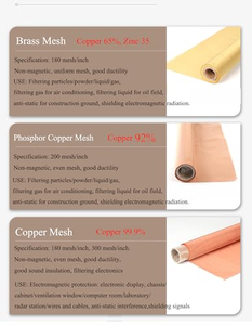 Malla de Latón de Alta Calidad y Bajo Costo, Malla de Cobre Púrpura, Malla Filtrante de Alambre de Cobre de 6-400 Mallas, Pantalla de Malla para Bloquear Señales Electromagnéticas y de Radiación - Product Image 2