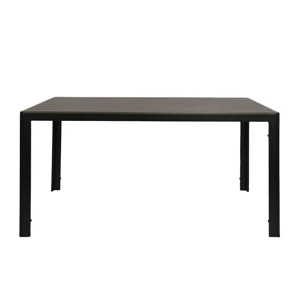 Outdoor Garden Patio Plastic Wood Steel Table