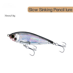 TOPIND-Crayon de pêche en eau douce, appât dur et coulant lent, matériau ABS imprimé, 70mm - Product Image 5