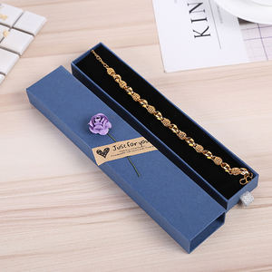 Boîte à bijoux rectangulaire en papier kraft vintage élégante, écologique et <span class=keywords><strong>de</strong></span> haute qualité pour <span class=keywords><strong>bracelet</strong></span>, collier, boîte à bijoux - Product Image 4