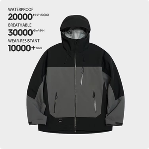 OEM ODM transpirable Reversible 3XL chaqueta impermeable fina <span class=keywords><strong>Hardshell</strong></span> para hombres mujeres otoño senderismo actividades al aire libre cremallera recubierta - Product Image 6