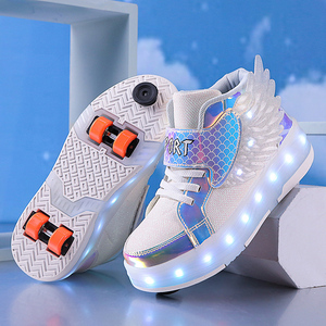 <span class=keywords><strong>Scarpe</strong></span> <span class=keywords><strong>da</strong></span> ginnastica sportive LED per bambini, <span class=keywords><strong>scarpe</strong></span> luminose per neonati e bambine con design in rete, <span class=keywords><strong>scarpe</strong></span> sportive per bambini - Product Image 4