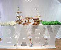 Iangel Lettres en acrylique transparentes 3D personnalisées en forme de ballon, vente en gros, décorations de mariage pour les célébrations d'anniversaire