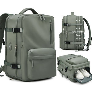 Logo personnalisé collège grande capacité sac à dos pour ordinateur portable filles sac d'école apporter sur l'avion - Product Image 1