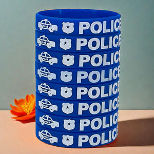 Bracelets en silicone pour enfants, motif dessin animé bleu, pour fêtes et événements, étanches et décoratifs - Product Image 5