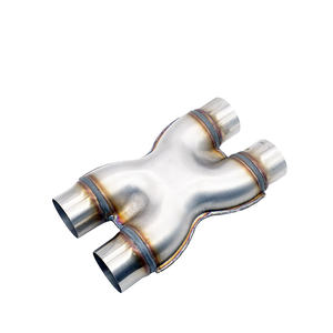 Tuyau de raccordement universel pour silencieux d'échappement en acier inoxydable de haute qualité de 2,50 pouces pour voitures BMW Audi VW <span class=keywords><strong>Abarth</strong></span> 1,5 mm - Product Image 1