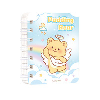 Vente en gros Journal d'étudiant Cartoon Cute Cheap School Student A5 Spiral Cartoon Kawaii Cute Diary Notebook pour les filles