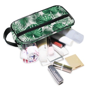 Hawaiian Leaves Patterns Customs Portable <b>Toiletry</b> <b>Storage</b> Bag Large Capacity Lightweight Makeup Bag Travel Waterproof Bag - Product Image 5