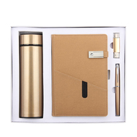 Offre Spéciale Gadgets 2025, Coffret Cadeau Innovant : Bouteille Isotherme, Carnet A5 à Feuillets Mobiles, Stylo – Kits Promotionnels pour Entreprises