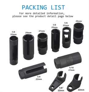 10 ชิ้นเซ็นเซอร์ออกซิเจนซ็อกเก็ตประแจออฟเซต Remover ชุดเครื่องมือ Master <span class=keywords><strong>O2</strong></span> เซ็นเซอร์ซ็อกเก็ต - Product Image 2