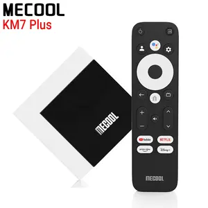 חדש Mecool KM7 בתוספת אנדרואיד 11.0 טלוויזיה תיבת 4K BT5.0 2.4G5G כפולה WiFi 100M LAN S905Y4 2GB זיכרון RAM 16GB ROM Google מוסמך