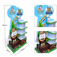 Présentoir en PVC pour céréales pour bébés, étagère de sol pour lait infantile, unité de merchandising en mousse PVC pour la vente au détail de lait en poudre
