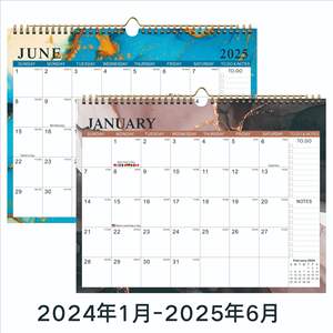 Популярный 2024-25 английский настенный календарь обратный отсчет Настольный ежемесячный минималистский календарь для заметок ежегодный календарь - Product Image 5