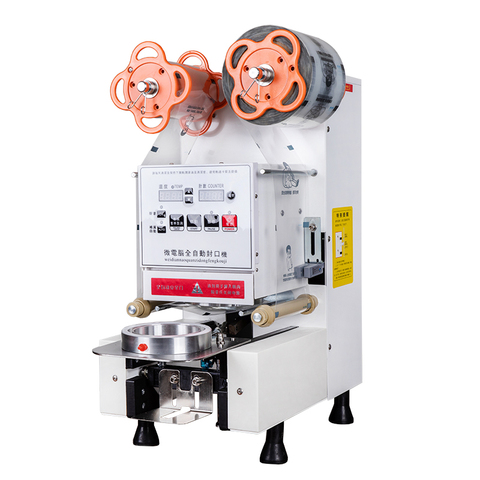 Customized Plastic Cup Sealing Machine for Smoothie Bubble Tea 380pcs/H HC-95 Model 1 Year Warranty Automatic Paper