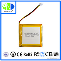 Pack de batteries au lithium personnalisé OEM/ODM, 3,7 V 1S2P, batterie au lithium polymère rechargeable, pack de batteries 6000 mAh 105050, cellule de batterie Lipo