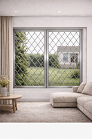 Grille de sécurité coulissante et pliante en acier inoxydable durable, installation par vis pour magasins, maisons, portes, barrière antivol traditionnelle