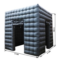 Tente publicitaire gonflable géante, arche de scène, cabine publicitaire, tente cube gonflable pour discothèque et fête en extérieur