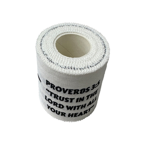 Çinko oksit spor bilekliği dini İncil futbol beyzbol jimnastik boks ilk yardım yaralanması için ters bilek bandı Wrap - Product Image 2