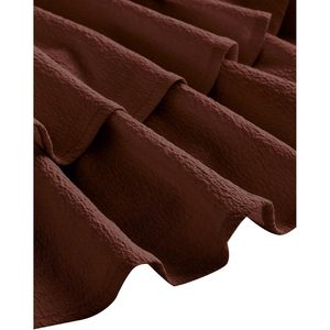 Girl's Flowy Cami Dress Ruched Sleeveless Brown Layered Ruffle A-Line Casual Summer Dress Spaghetti Strap Breathable - Product Image 4
