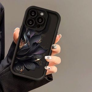 Coque de téléphone de luxe antichoc en or noir imprimé en 3D, compatible avec iPhone 17, 16, 15 Pro Max, 14, 13, 12, 11, XS, XR - Product Image 5