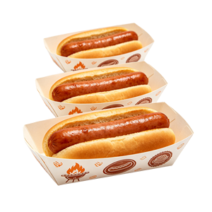 Cajas de Papel para Hot Dogs con Logotipo Personalizado, al por Mayor, Desechables, Resistentes al Calor, para Comida para Llevar, para Bares de Snacks y Food Trucks - Product Image 1