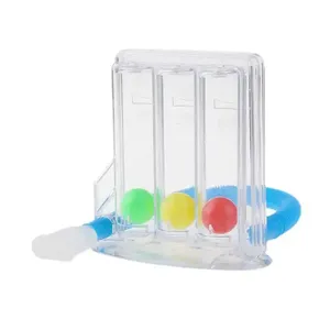 Appareil d'entraînement respiratoire pas cher portable 3 balles exercice respiratoire spiromètre incitatif à trois balles vente en gros - Product Image 3