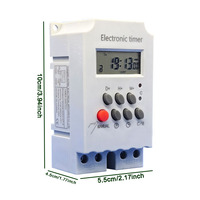 CHRE Sakelar Lampu Mini Elektronik yang Dapat Diprogram Harian Timer Digital 7 Hari 220V 16A Multifungsi KG316T-II
