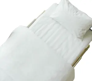 white cotton clinic hospital bed sheet
