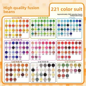 Perles Fusion Complètes – Pack Supplémentaire 2,6 mm 1000 Pièces – Emballage en Sac Filet – Perles Perler Hama DIY – Vente en Gros - Product Image 1