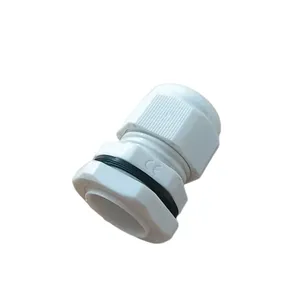 Plastic Nylon Cable Gland Waterproof M20*1.5 White Cable Gland Connector