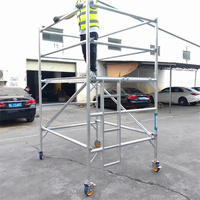 Plateforme de levage électrique télescopique mobile automatique de 0,3 tonne, 0,5 tonne, 2 à 8 mètres, échafaudage pour la construction