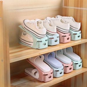 Portascarpe pieghevole in plastica per riporre le <span class=keywords><strong>scarpe</strong></span> portaoggetti <span class=keywords><strong>salvaspazio</strong></span> con facile accesso per la gestione della stanza - Product Image 4