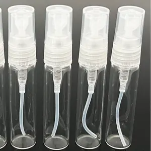 Empty 5ml Glass Spray Bottle Small Refillable Fragrance Atomizer Mini Samples Glass Pump Sprayer Screen Printing Cosmetic
