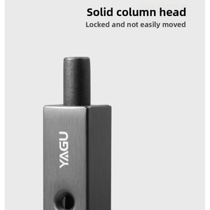 Loquet central antivol double ouverture invisible en acier inoxydable pour porte mère-enfant, loquet de porte coupe-feu - Product Image 3