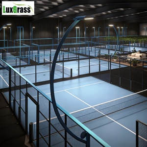 Cancha de Pádel Interior Panorámica Azul Agua, Limpia y de Alta Gama, Personalizable en Múltiples Colores Gratis - Product Image 1