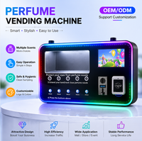 Máquina Expendedora de Perfumes de Pared con Lector de Tarjetas Nayax, QR, Monedas, LED RGB, Dispensador de Perfumes de Autoservicio para Centros Comerciales y Minoristas
