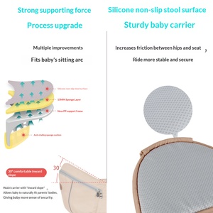 <span class=keywords><strong>Marsupio</strong></span> Porta Bebè in Cotone con Supporto Lombare Pieghevole, Capacità 15kg, Vendita Diretta dalla Fabbrica - Product Image 3