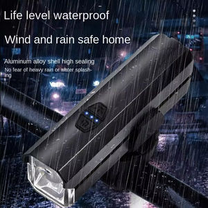 Phare de vélo LED rechargeable étanche 1000LM IP65, charge USB, alliage d'aluminium, phare de vélo de montagne - Product Image 5